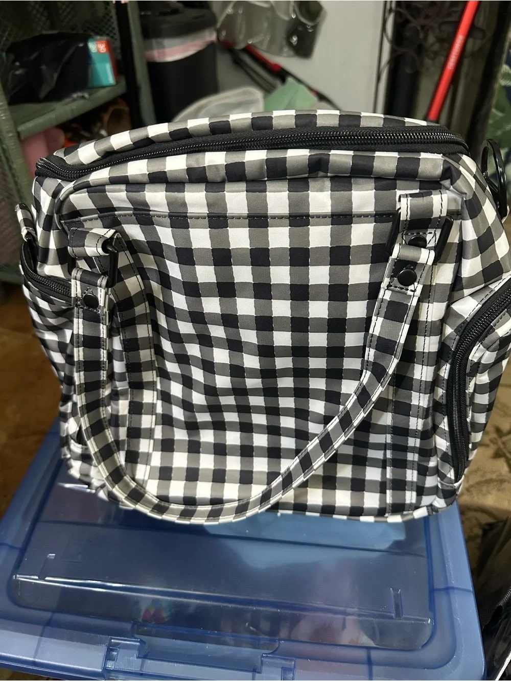 Jujube Gingham Pump Bag